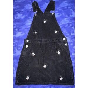 Disney Black Mickey Mouse‎ Corduroy Jumper 10-11 Years Dress NWOT